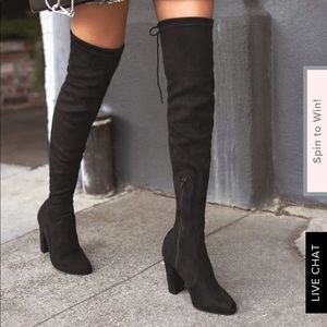 NWOT Over the Knee Boots! LULUS
